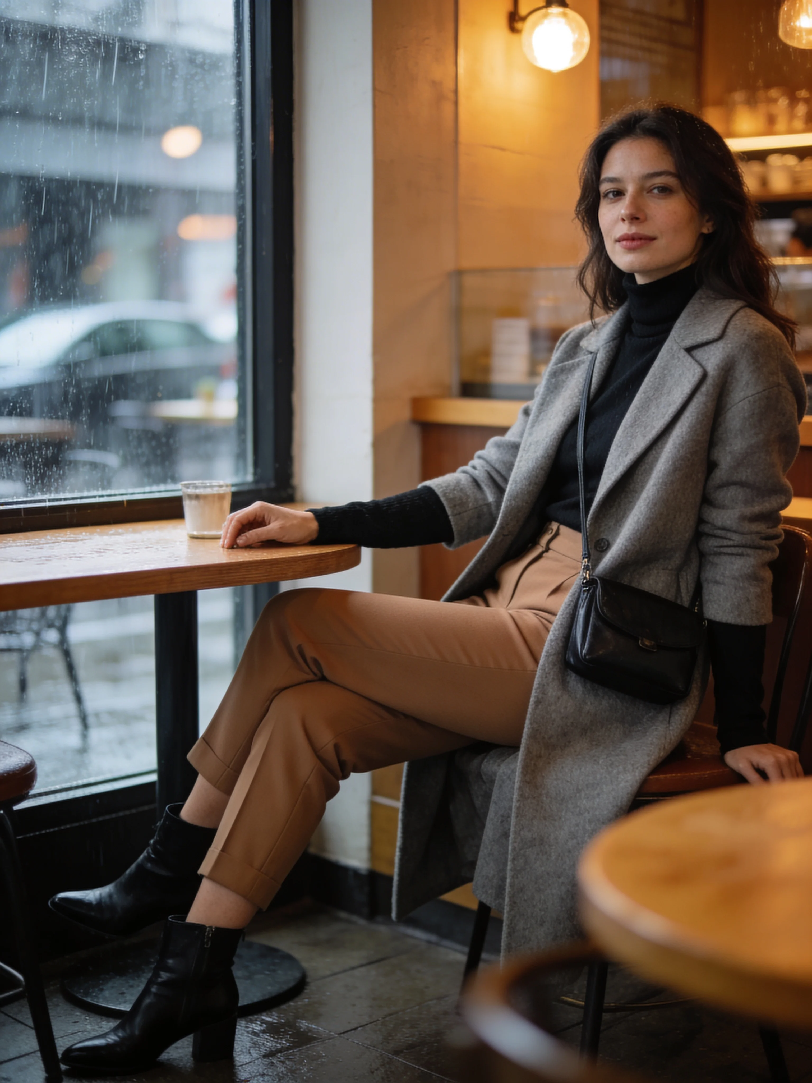 Grey Coat Formal Rain